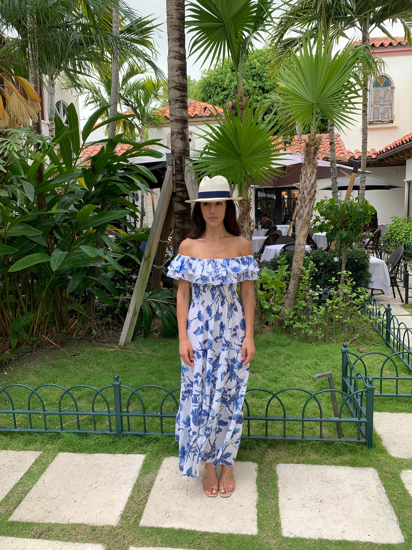 Positano Volant Linen Long Dress - Premium Long dress from Marina St. Barth - Just $530! Shop now at Marina St Barth