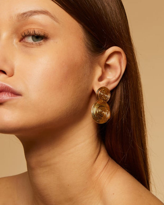 Gas Bijoux Wave Gold - Premium Earrings from Marina St Barth - Just $155! Shop now at Marina St Barth