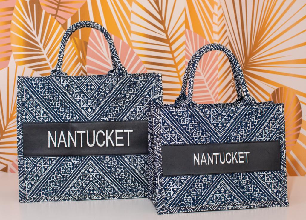 Large Tote CD Nantucket - Premium Accessories from Marina St Barth - Just $197.50! Shop now at Marina St Barth