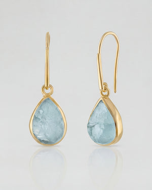 Lassanai Aquamarine Teardrop Earrings