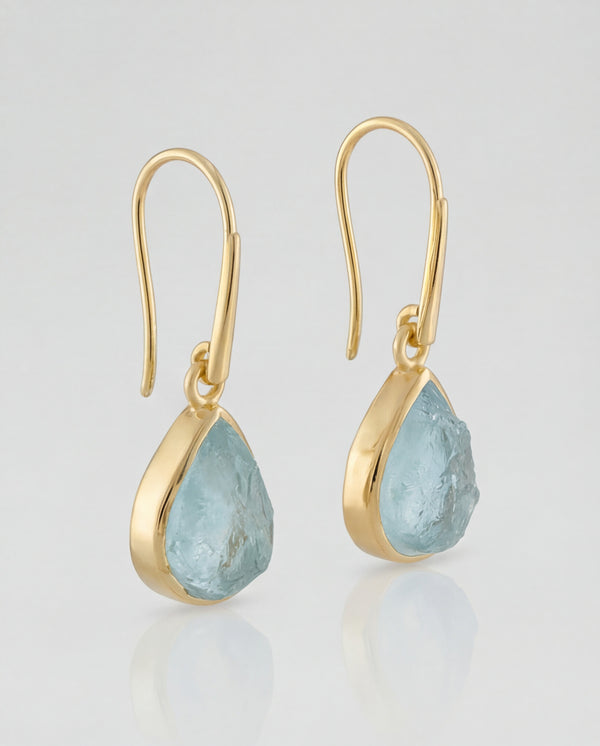 Lassanai Aquamarine Teardrop Earrings