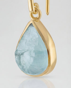 Lassanai Aquamarine Teardrop Earrings