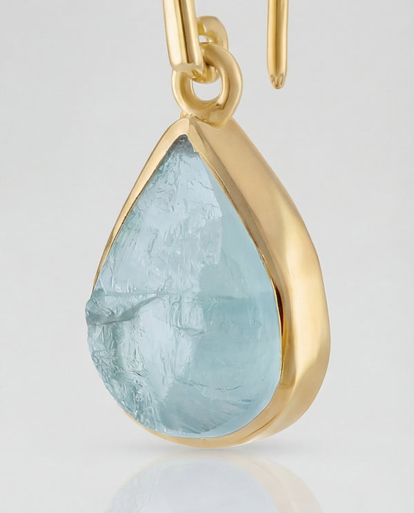 Lassanai Aquamarine Teardrop Earrings