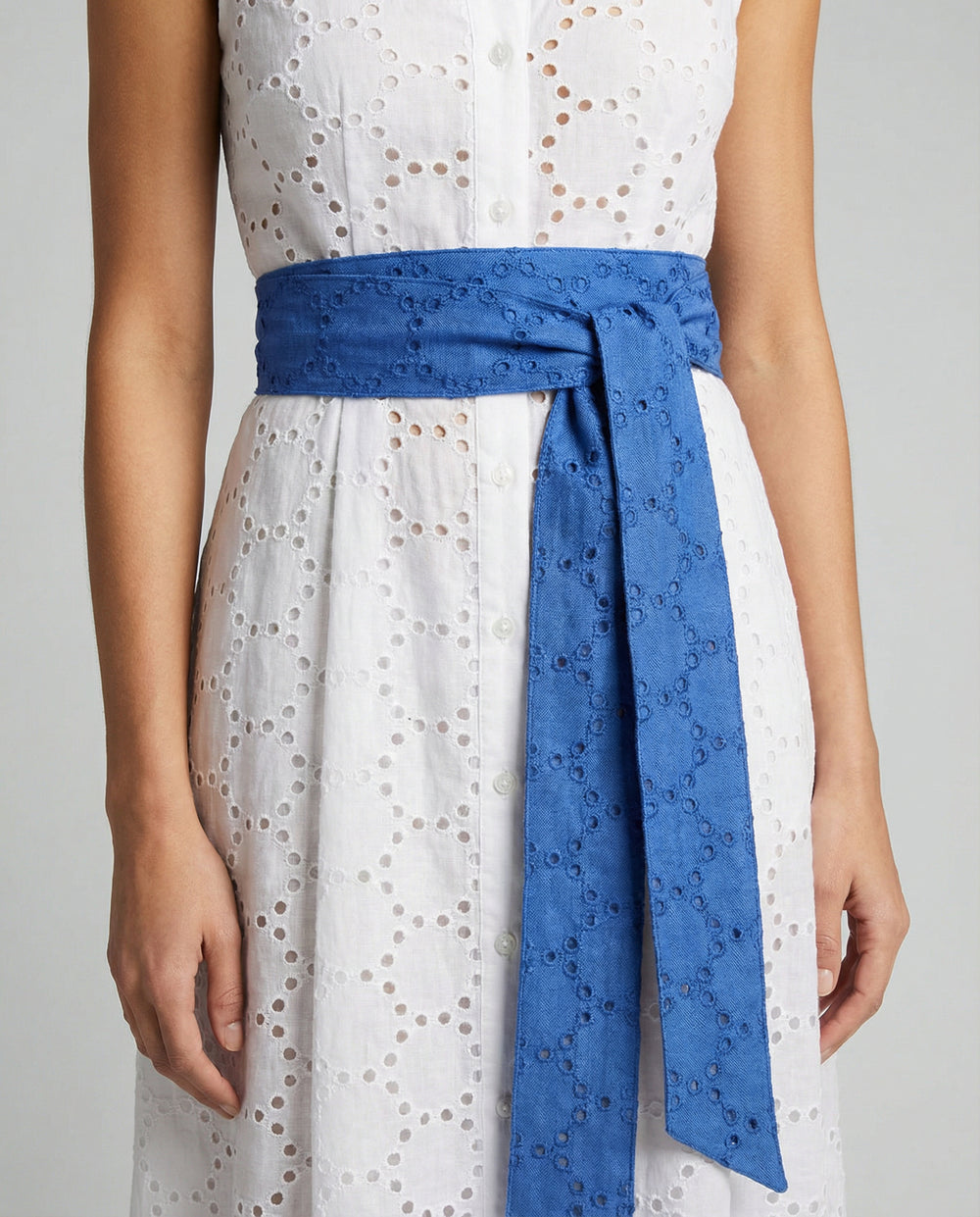 Eyelet Linen Belt