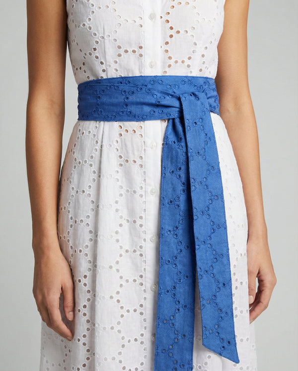 Eyelet Linen Belt