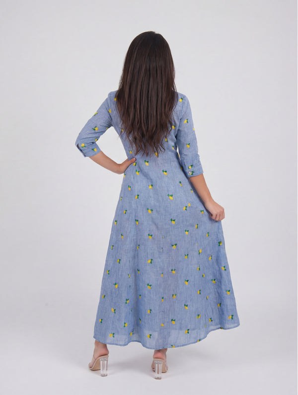 Shirt Dress New Linen Printed