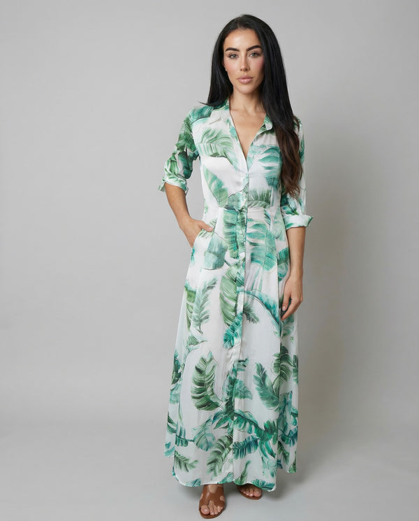Shirt Dress Silk New | Marina St Barth Banana Green / L Shirt Dress Silk New | Marina St Barth Banana Green / L
