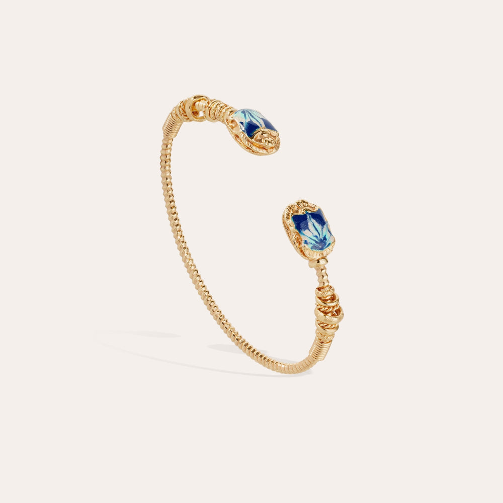 Gas Bijoux Duality large Scaramouche Twist enamel bracelet - Premium Bracelet from Marina St Barth - Just $170! Shop now at Marina St Barth