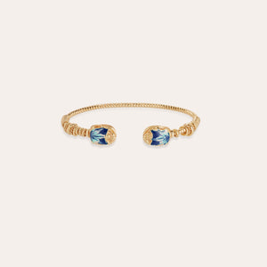 Gas Bijoux Duality large Scaramouche Twist enamel bracelet by Gas Bijoux from Marina St Barth