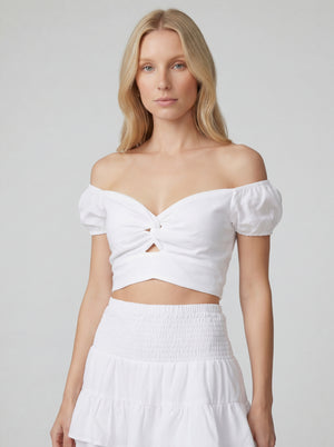 Bolero Susy Palloncino Linen Top