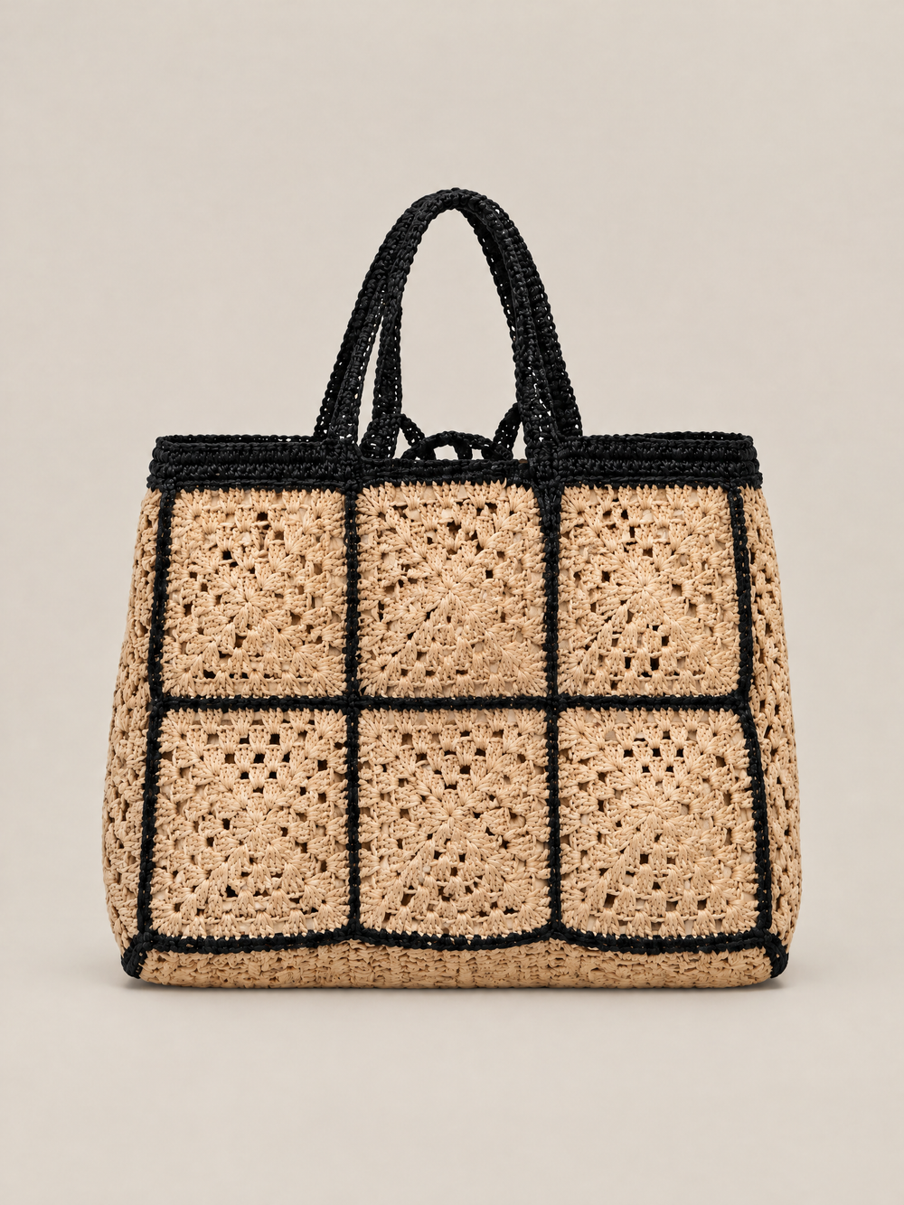 Carrey Raffia Tote Bag