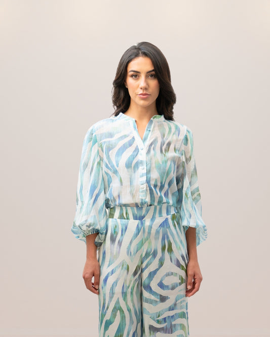 Bora Bora Mix Silk Shirt - Premium shirt from Pho Firenze - Just $390! Shop now at Marina St Barth