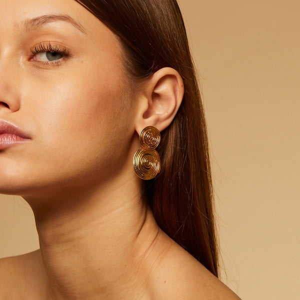 Gas Bijoux Wave Earrings Gold - Premium Earrings from Gas Bijoux - Just $155! Shop now at Marina St Barth