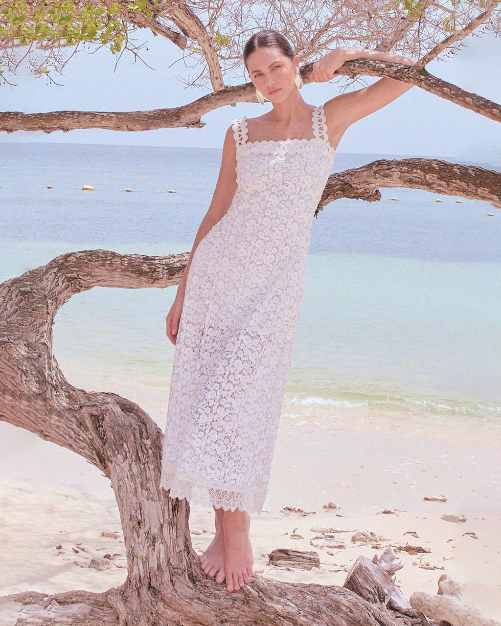 Waimari Centella Maxi Dress | Marina St Barth White / S