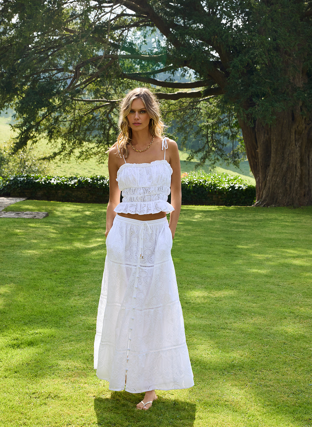 Coquette Flowery Embroidery Skirt | Marina St Barth