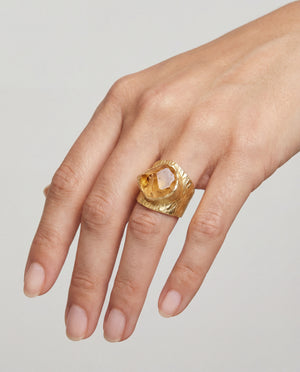 Lassanai Citrine Boss Ring