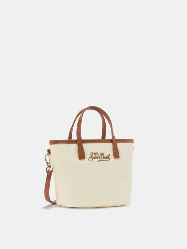 City Nylon Mini Tote White