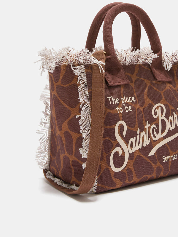 Colette Canvas Tote Giraffe