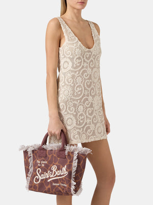 Colette Canvas Tote Giraffe