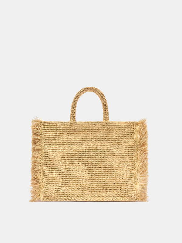 Colette Raffia Tote Natural