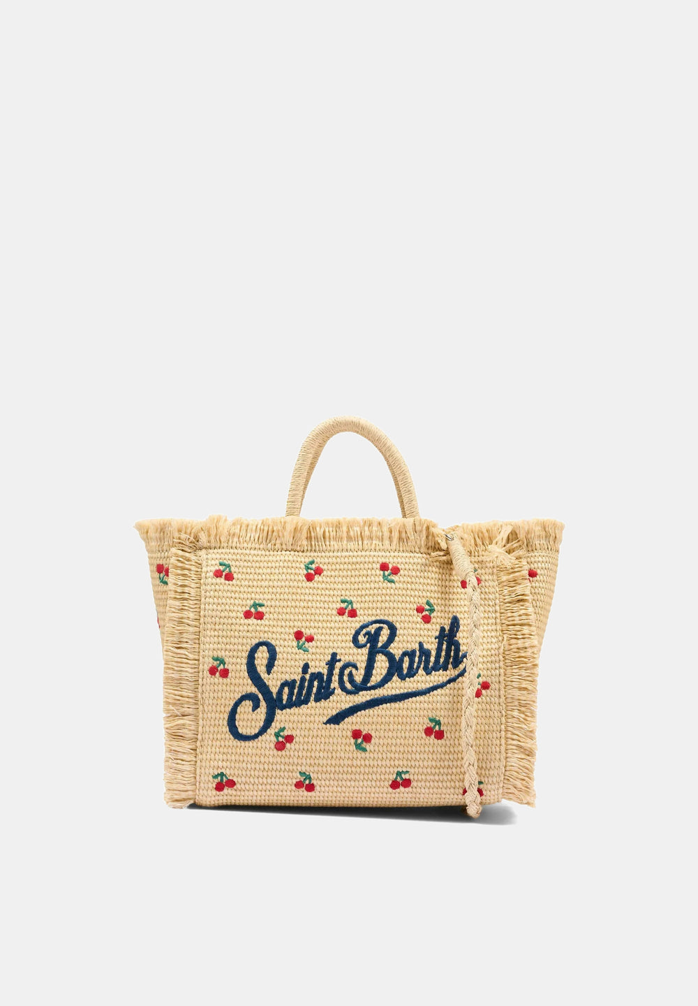 Colette Straw Tote Cherry