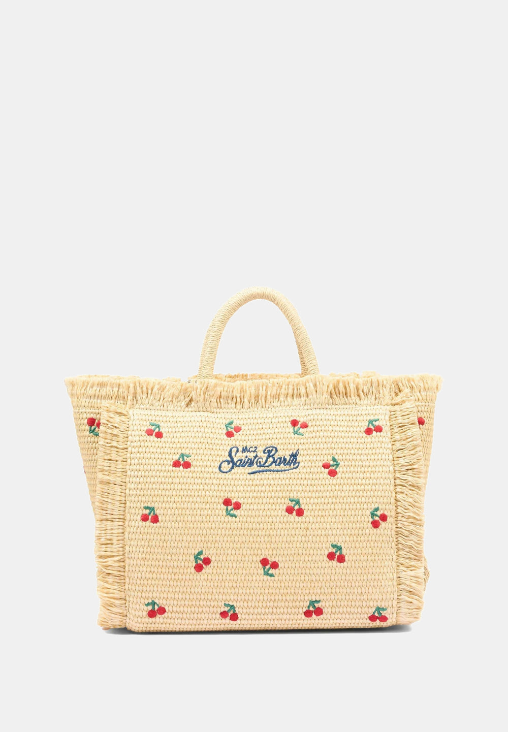 Colette Straw Tote Cherry