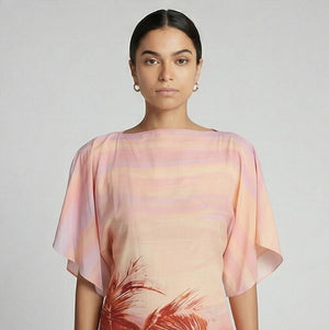 Asma Boat Neck Dress