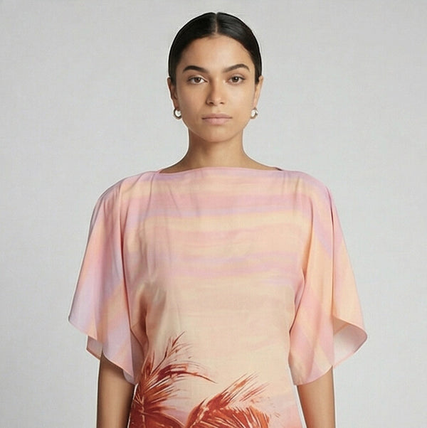 Asma Boat Neck Dress