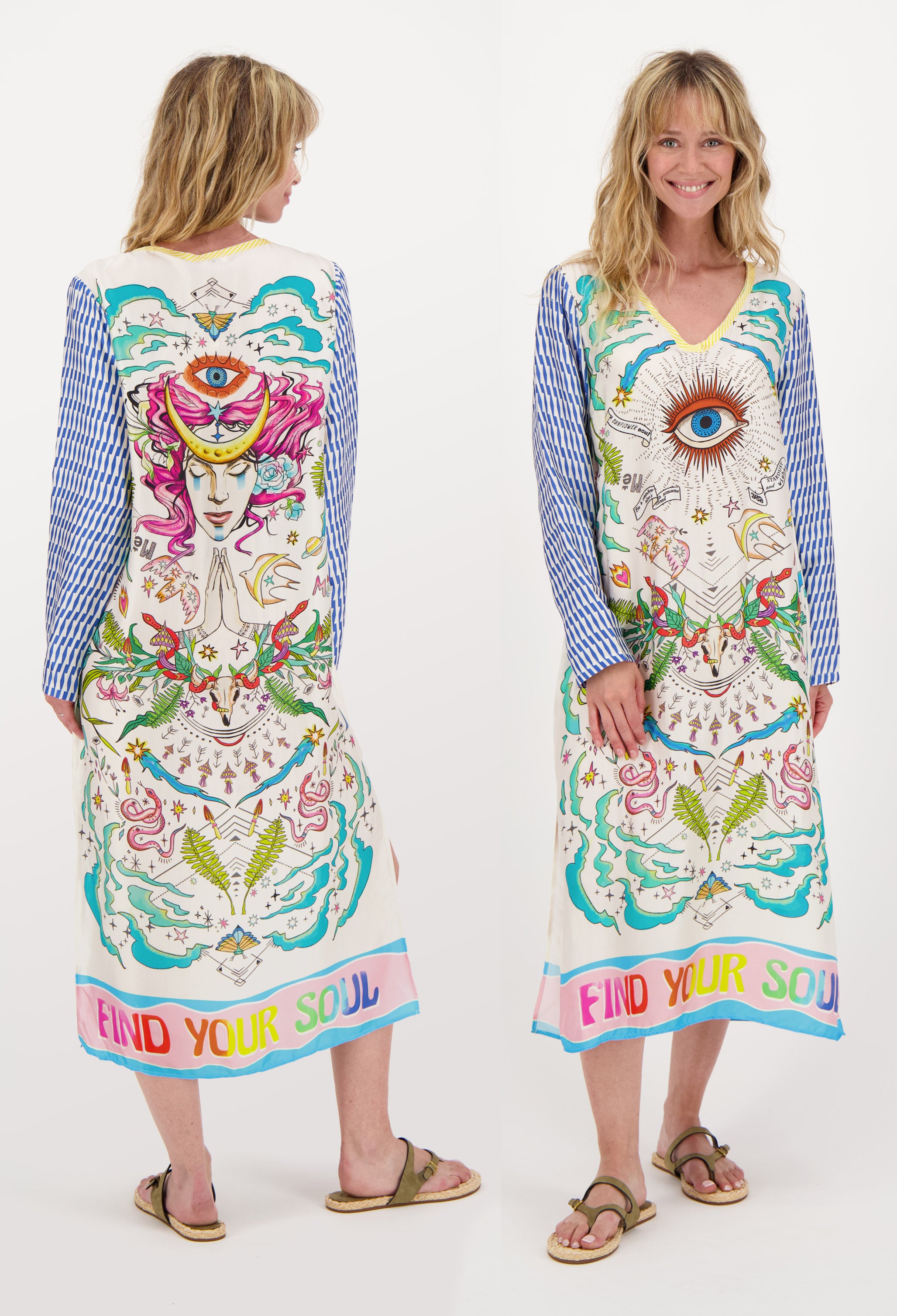 Me369 Violet V-neck T-Dress | Marina St Barth