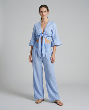 Bolero Nodo Centrale Linen Top