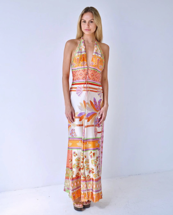 Paris Poolside Gossip Silk Dress