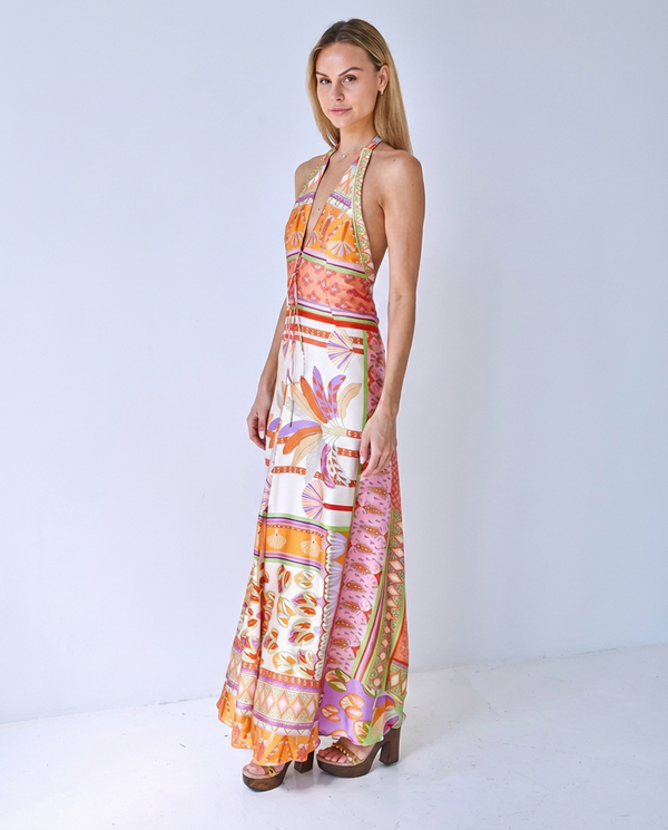 Paris Poolside Gossip Silk Dress