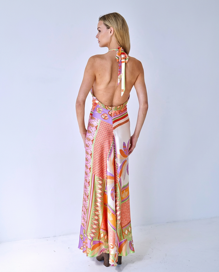 Paris Poolside Gossip Silk Dress