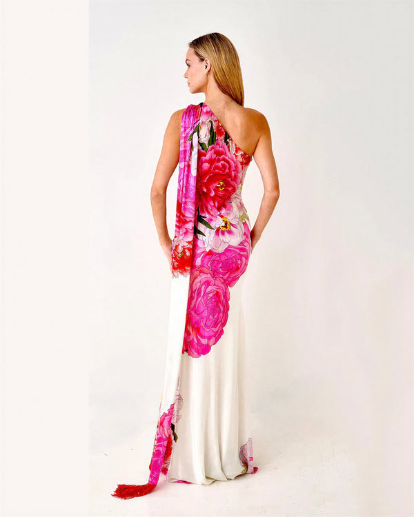 Paris Rose Affair Silk Dress