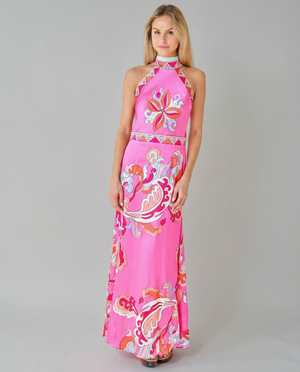 Paris Pink Rococo Silk Dress