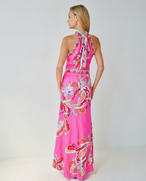 Paris Pink Rococo Silk Dress