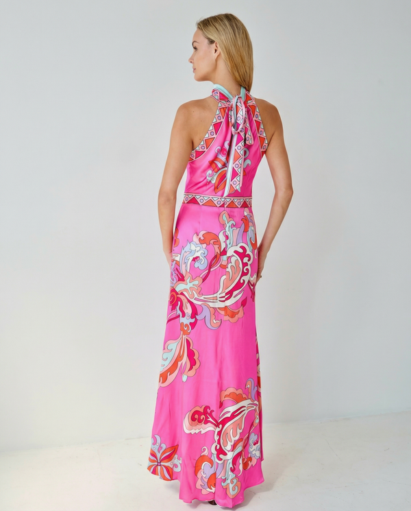 Paris Pink Rococo Silk Dress