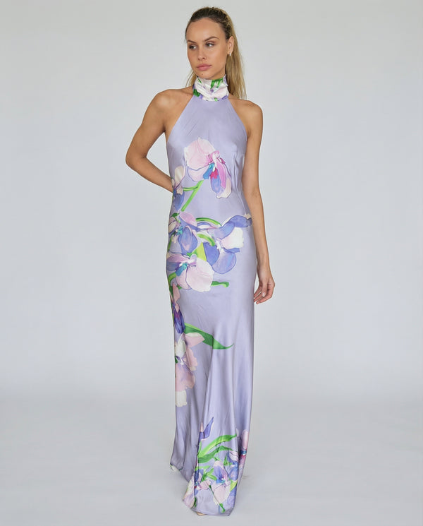 Paris Lavande Silk Dress