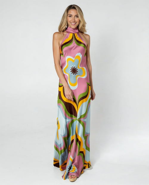 Paris Lotus Silk Dress by Trisha paterson from Marina St Barth