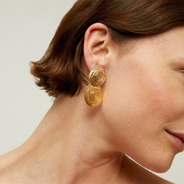 Gas Bijoux Wave Earrings Gold - Premium Earrings from Gas Bijoux - Just $155! Shop now at Marina St Barth