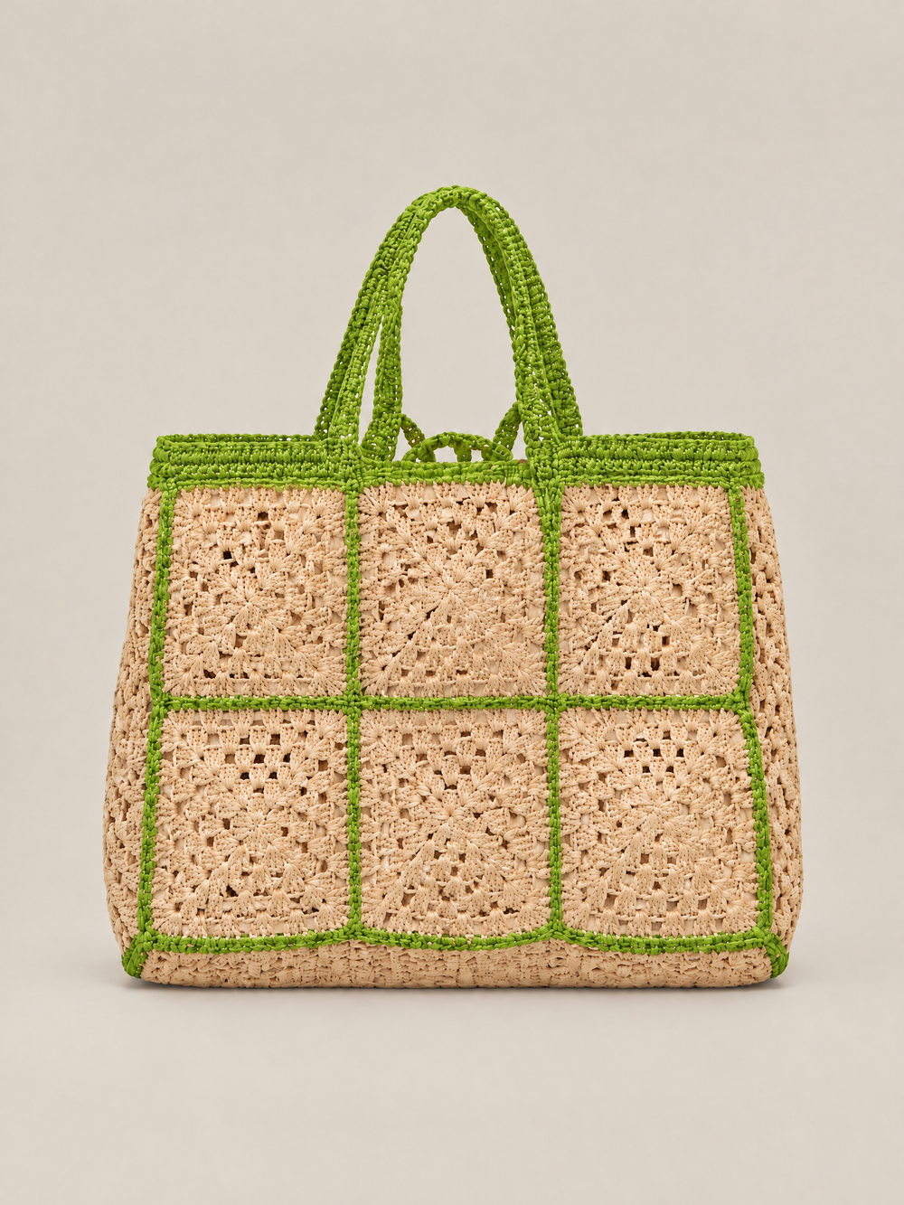 Carrey Raffia Tote Bag