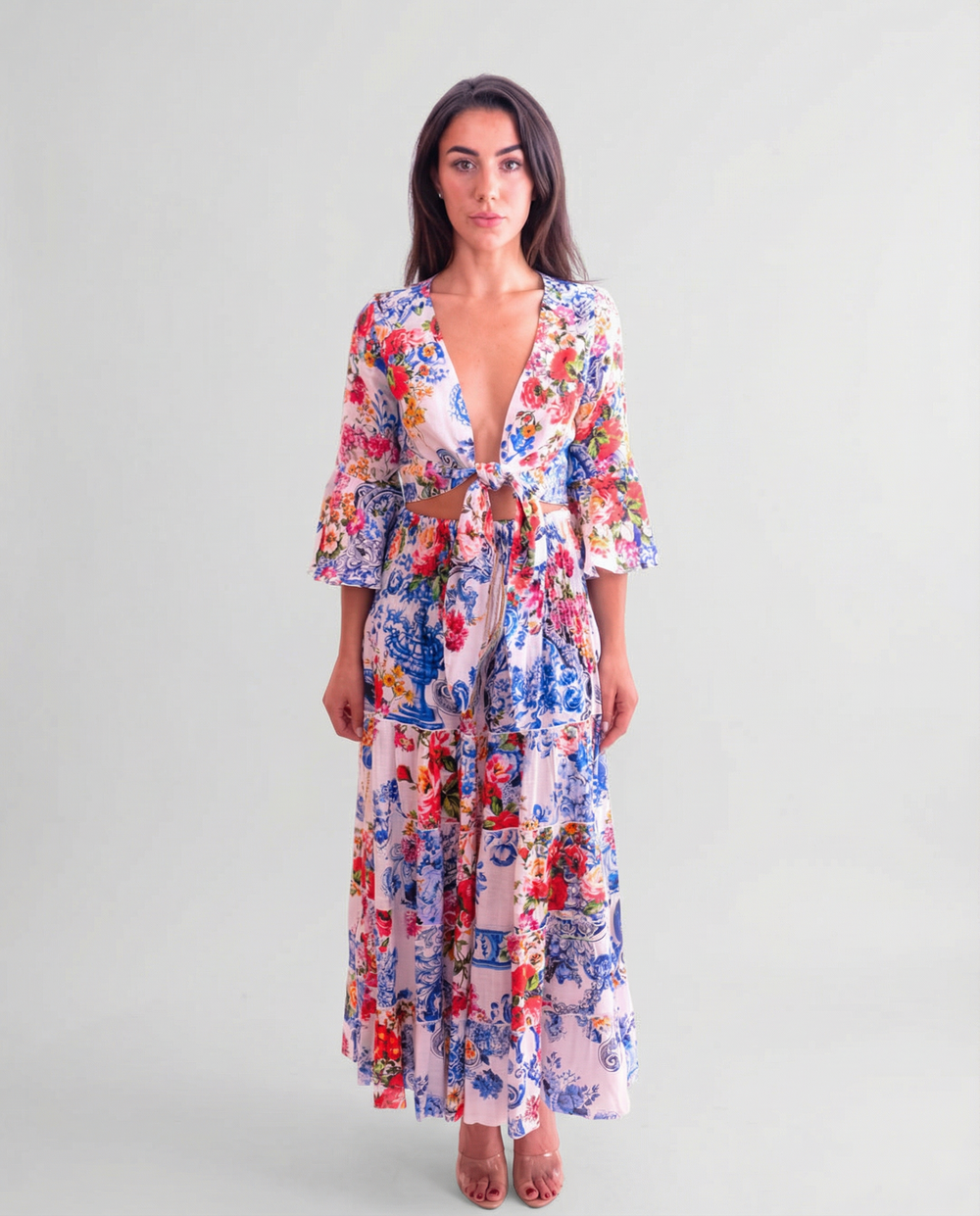 Positano Hedy Printed Long Skirt