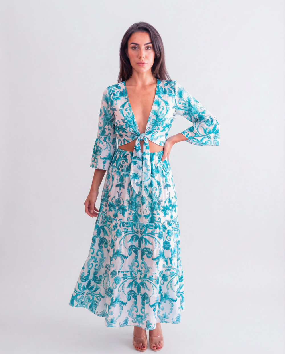 Positano Hedy Printed Long Skirt