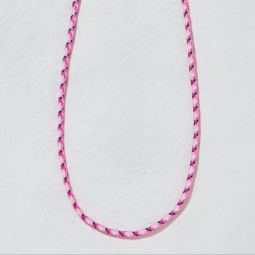 Dopamine Cord Necklace Hot Pink