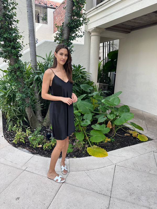 Blanca Silk Short Black Dress by Marina St. Barth from Marina St Barth