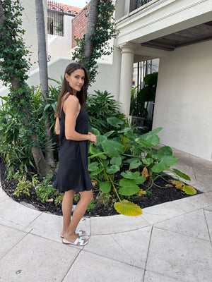 Blanca Silk Short Black Dress by Marina St. Barth from Marina St Barth