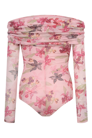 Orchid Tulle Bodysuit