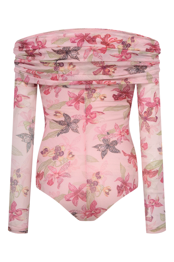 Orchid Tulle Bodysuit