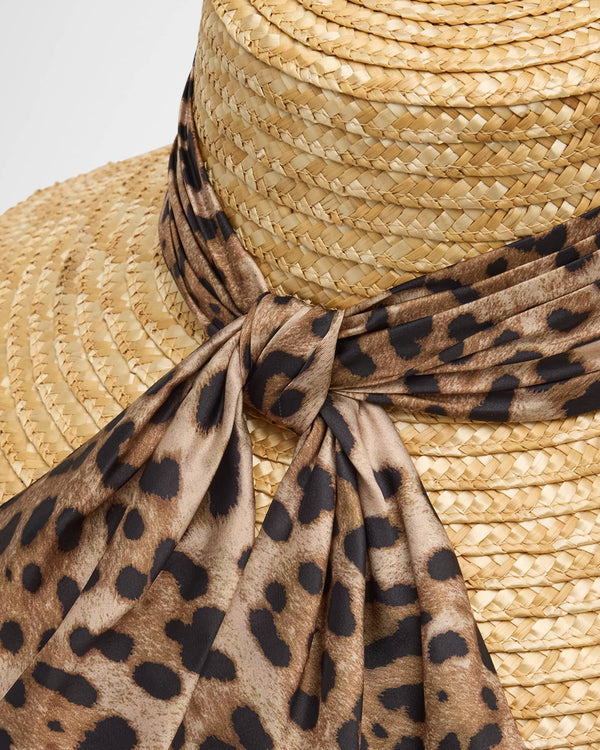 Eugenia Kim Mirabel Sun Hat Leopard