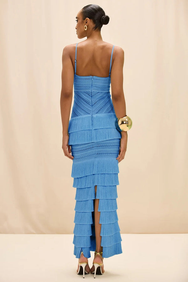 Clara Fringe Maxi Dress